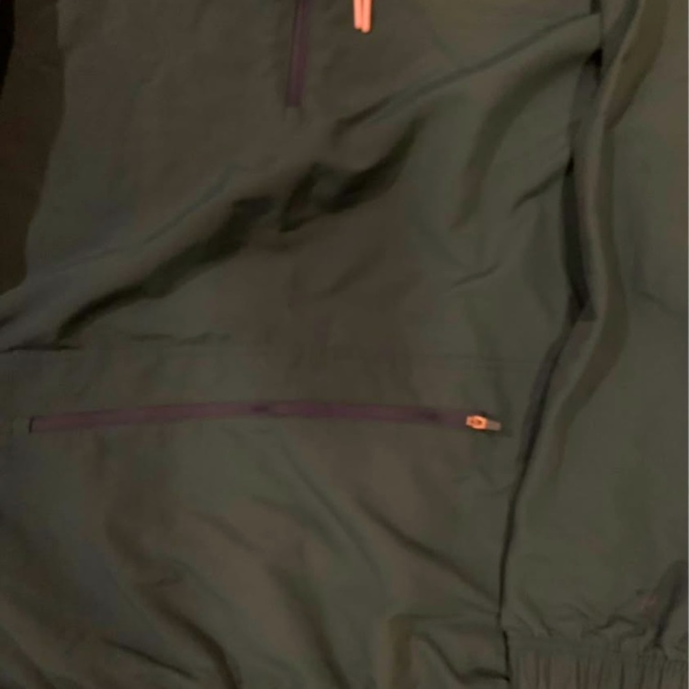 All In Motion Men’s Size XXL Nylon Green Hooded Windbreaker Athletic Jacket - Picture 3 of 8